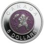 2013 $5 Canada .999 Silver Coin Mother & Baby Ice Fishing 