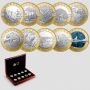 2014 O Canada Special Edition Fine Silver Gold Plated coins 10 Coin Set 