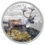 2014 Canada Colorized Proof $20 Silver Coin The Caribou 