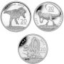 3x 2013 2014 and 2015 Canada $20 Canadian Dinosaurs 1 oz Silver Coins 