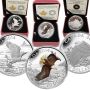 3x Canada $20 Proof silver Bald Eagle Coins