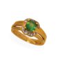 14k Gold 0.65 carat Emerald Diamond Ladies Ring