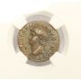 Ancient Roman Empire NERO AE Semis Coin 54-68 AD 