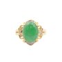 Jade and Diamonds 18K yg ring 4.0 grams Size 6 with appraisal $3500.00