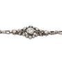 c1850 silver and 14K yg Diamond Bracelet 7.25 inches 