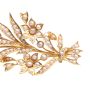 Antique 15K Seed pearl yg Brooch 2.25 inch 5.8 grams with appraisal $2800.00