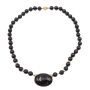 Black Onyx and 14kt Yellow Gold Necklace