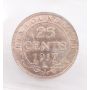 1917c Newfoundland 25 cents ICCS AU-55