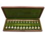 Royal Horticultural Society 12x English Flower Spoons .925 silver box & booklet 