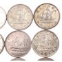 20x 1949 Canada silver dollars 20-coins  CIRCS some cleaned and/or damaged