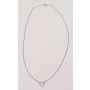 Tiffany & Co.18k White Gold Metro Mini Heart Pendant Chain Diamond Necklace 16