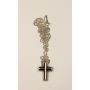 Tiffany & Co. Paloma Picasso 925 Silver Cross Pendant Chain Necklace 18