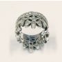 Thomas Sabo Crown Ring Kingdom of Dreams Fleur de Lis Sterling Silver Size 7
