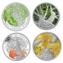 Canada 2013 2014 Maple Canopy Leaf 4 Coin Silver Coin Set 