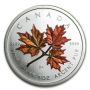  2001 Canada 1 oz  $5 Coloured .9999 Silver Maple Leaf: Autumn 