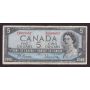 1954 Canada $5 banknote two digit Beattie Rasminsky F12