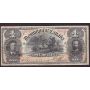 1898 Domonion of Canada One Dollar banknote Bolville L 096549 DC-13c  VF+ 