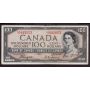 1954 Canada $100 Devils Face note BC35a A/J 0443953 F small margin tears ink