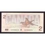 1986 Canada $2 banknote low serial number  AU