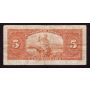 1935 Canada $5 banknote French F167394 