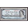 1954 Canada $5 banknote Bouey Rasminsky S/X8087160 Choice AU/UNC