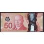 2012 Canada $50 banknote RADAR serial number AHV 8880888