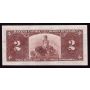 1937 Canada $2 dollar banknote Gordon Towers AU53