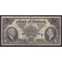 1935 Bank of Montreal $5 banknote Bog Gordon 1171861 VG