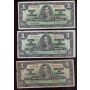 14x 1937 Canada $1 banknotes damaged 14-banknotes in this lot