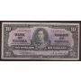 1937 Canada $10 banknote Osborne Towers A/D6310812 VG