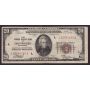 1929L $20 National Currency Federal Reserve Bank of San Francisco a/VF