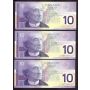6x 2000 Canada $10 notes Knight Theissen 4xFDT 2xFDV Choice UNC