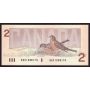 1986 Canada $2 replacement banknote small B UNC63