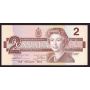 1986 Canada $2 replacement banknote small B UNC63
