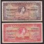 1957 Bermuda Five and Ten Shillings banknotes 