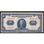 1943 Netherlands 10 Gulden banknote 