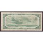 1954 Canada $1 devils face banknote Beattie Coyne M/A1222123 BC-29b VG