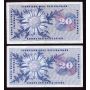 5x Switzerland 20-Franc banknotes 