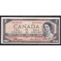 1954 Canada $2 devils face Error wrong obverse ink A/B0138619 CH AU/UNC