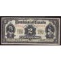 1914 Canada $2 banknote DC-22a-i  617048-E  a/VF 