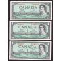 1954 Canada $1 replacement note Bouey Rasminsky *C/F0861765 nice AU