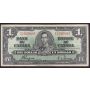 1937 Canada $1 note Coyne Towers W/N1020895 VF
