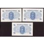 6x 1940 Hong Kong ONE DOLLAR banknotes AU58 EPQ or better