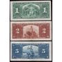 1937 Canada banknote set $1 $2 $5 $10 & $20  5-notes VF