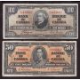 1937 Canada $100 $50 $20 $10 banknotes 4-notes FINE or better