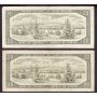 10x 1954 Canada $20 banknotes BC-41a & BC-41b 10-notes circulated condition