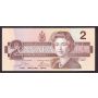 1986 Canada $2 banknote Crow Bouey AUK3866901 Choice AU/UNC