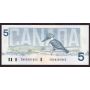 1986 Canada $5 banknote Crow Bouey ENA8281862 UNC