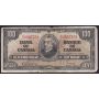 1937 Canada $100 banknote Gordon Towers B/J3397578 damaged tears stains