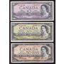 1954 Canada 6-banknote set $1 $2 $5 $10 $20 $50 all 6-notes are VF or better
